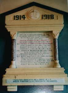 Mullyhara orange hall plaque